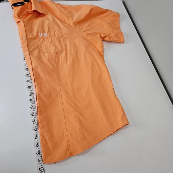 Harley Davidson Shirt Womens 1X Embroidered Logo Button Up Biker 1W Short Sleeve - Picture 10 of 10